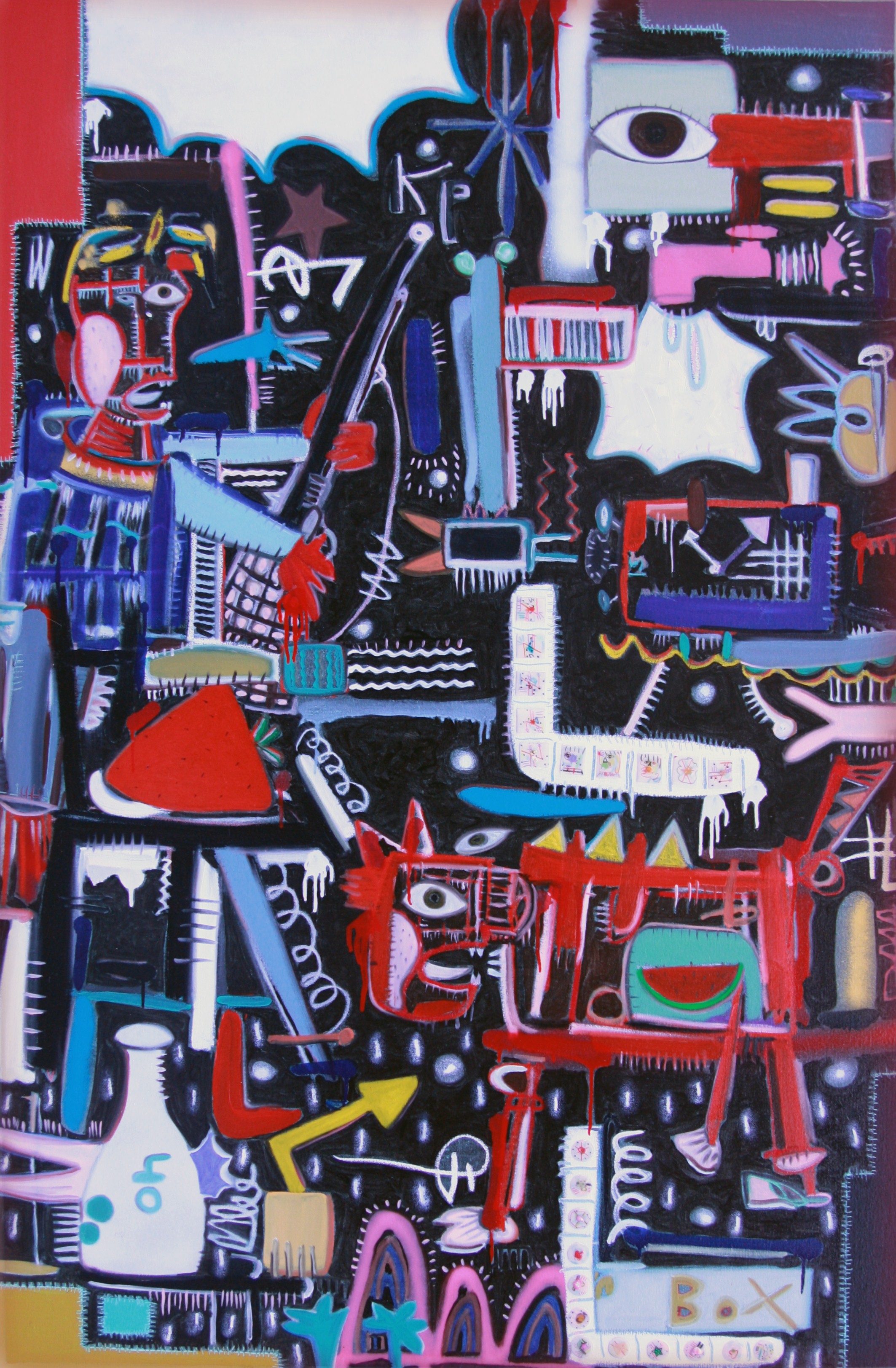 2010 XP play series ;Don,t Be Stranger; 48x72inch oil on canvas