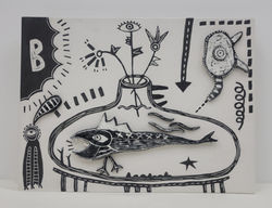 2021 ceramic solid  plate Series [ solid figure 004 ]30x40.5cm porcelaine