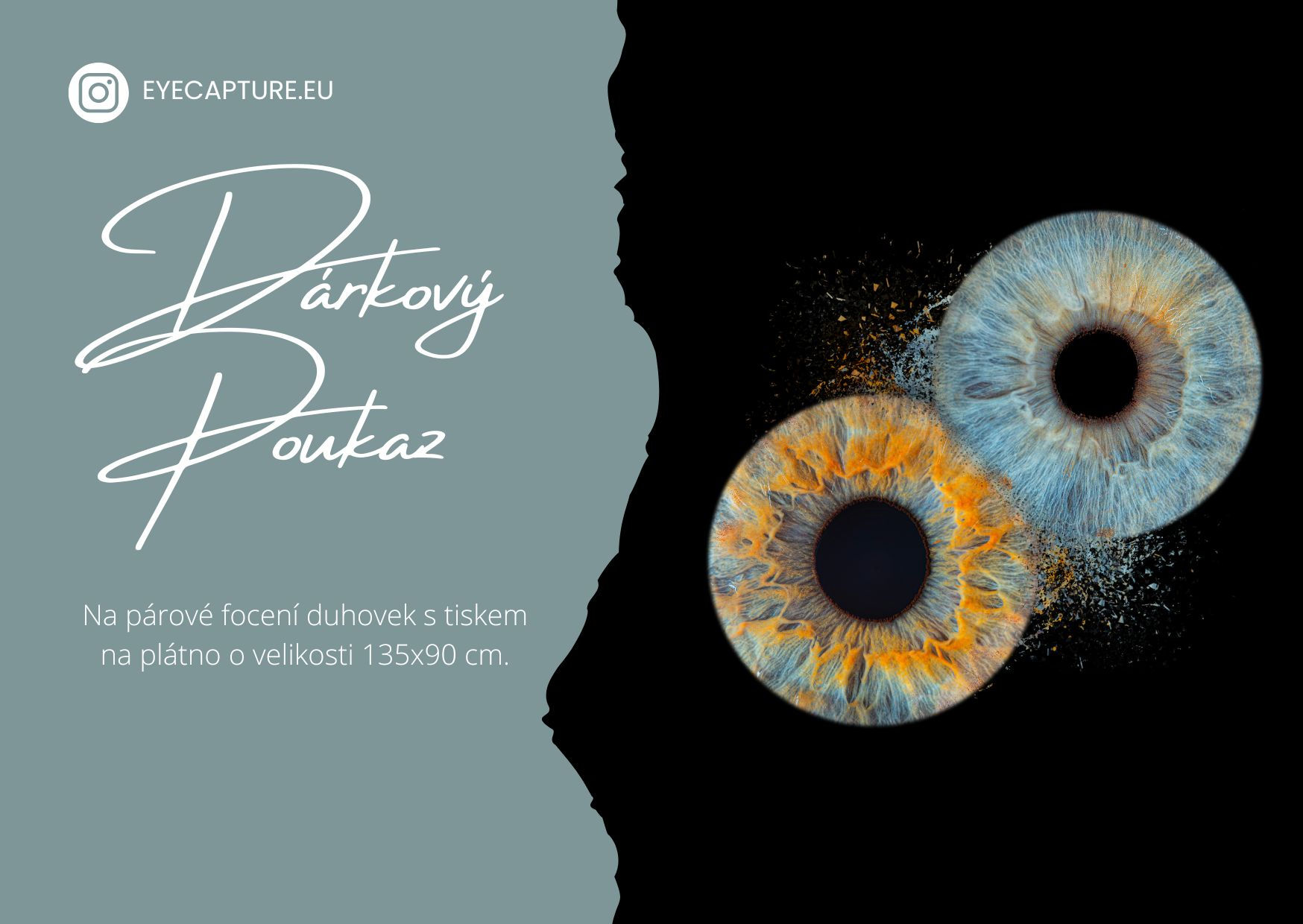 Voucher na focení pro 2 o velikosti 135x90 cm