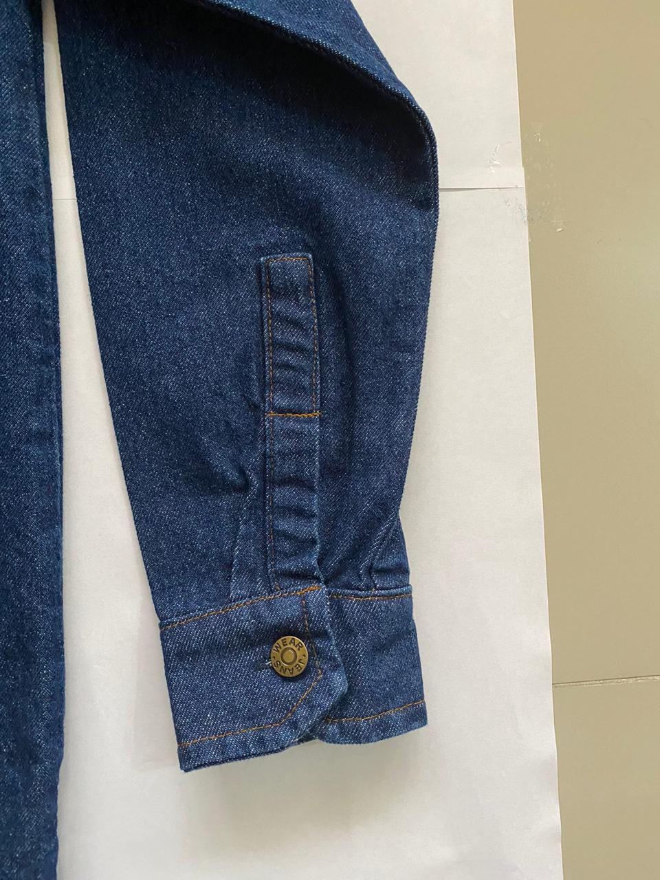 Miniatura: Camisa índigo 14 onz. Hombre, prelavado, manga larga