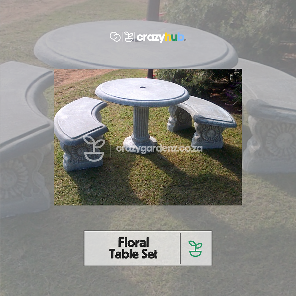 Thumbnail: Floral Table Set (concrete)