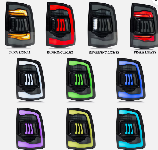 Thumbnail: URC 2009-2018 (2018+Claasic/Warlock) Dodge Ram 4th Gen RGB Taillights