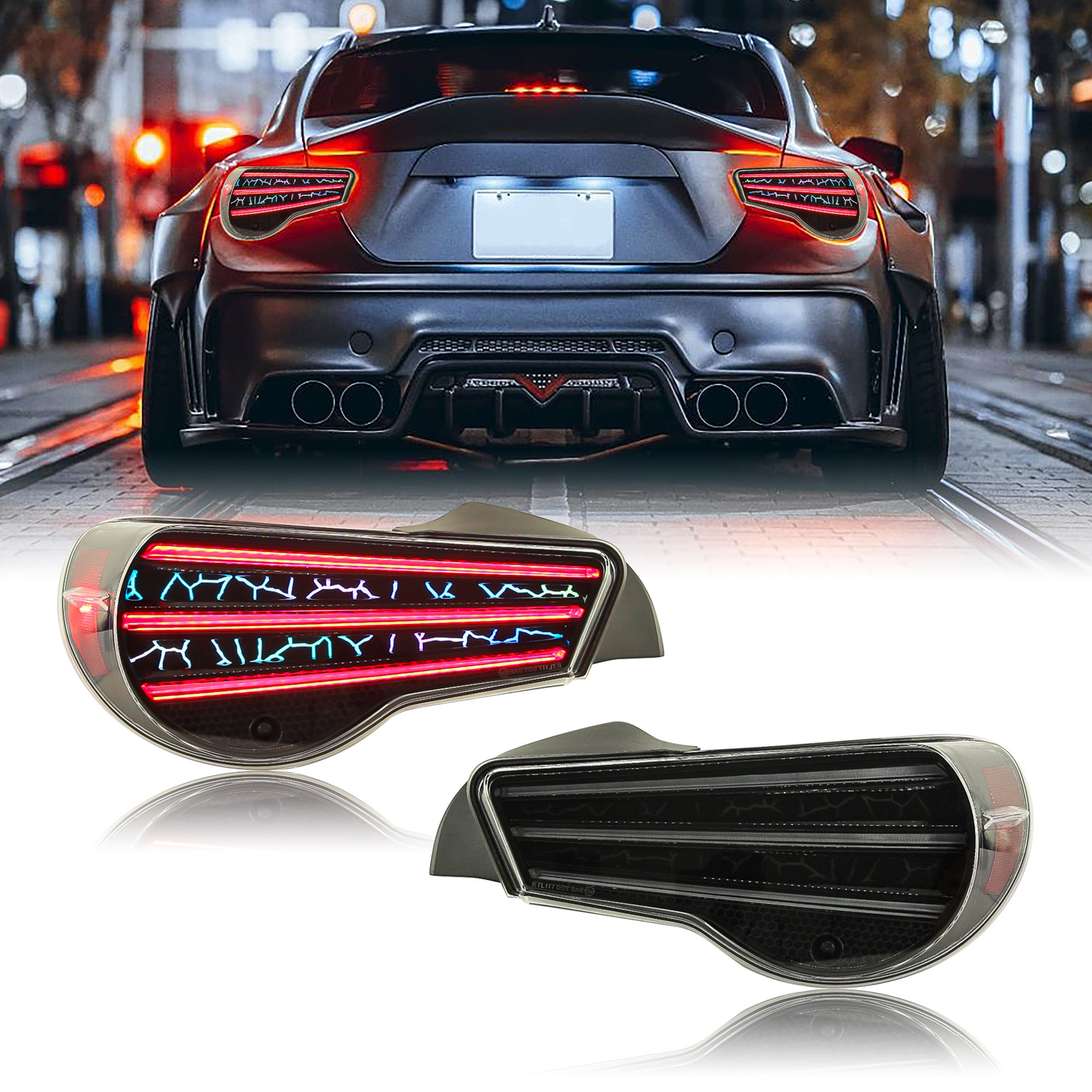 URC 2013-20 Toyoya 86/Subaru BRZ RGB Tail Lights