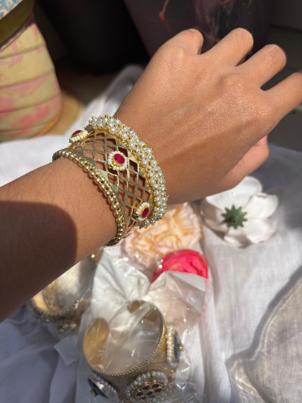 New Gold Brass Statement Kada