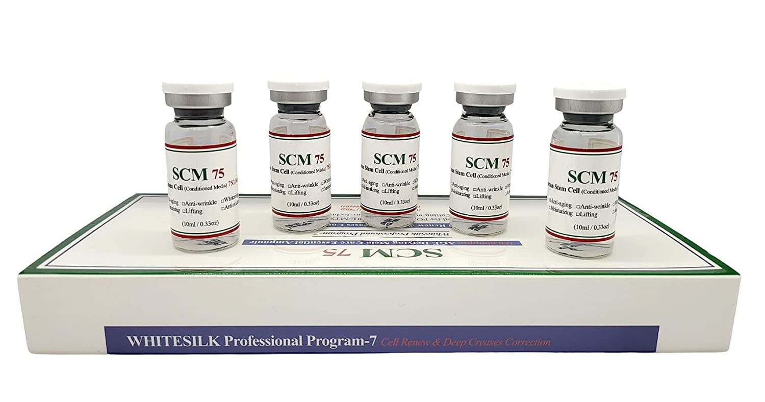 WhiteSilk SCM75 Human Stem Cell Anti-Aging Skin Vitalizing Ampoule