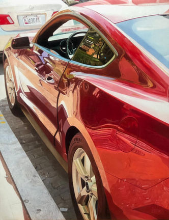 gerd lieder car painting hyperrealism