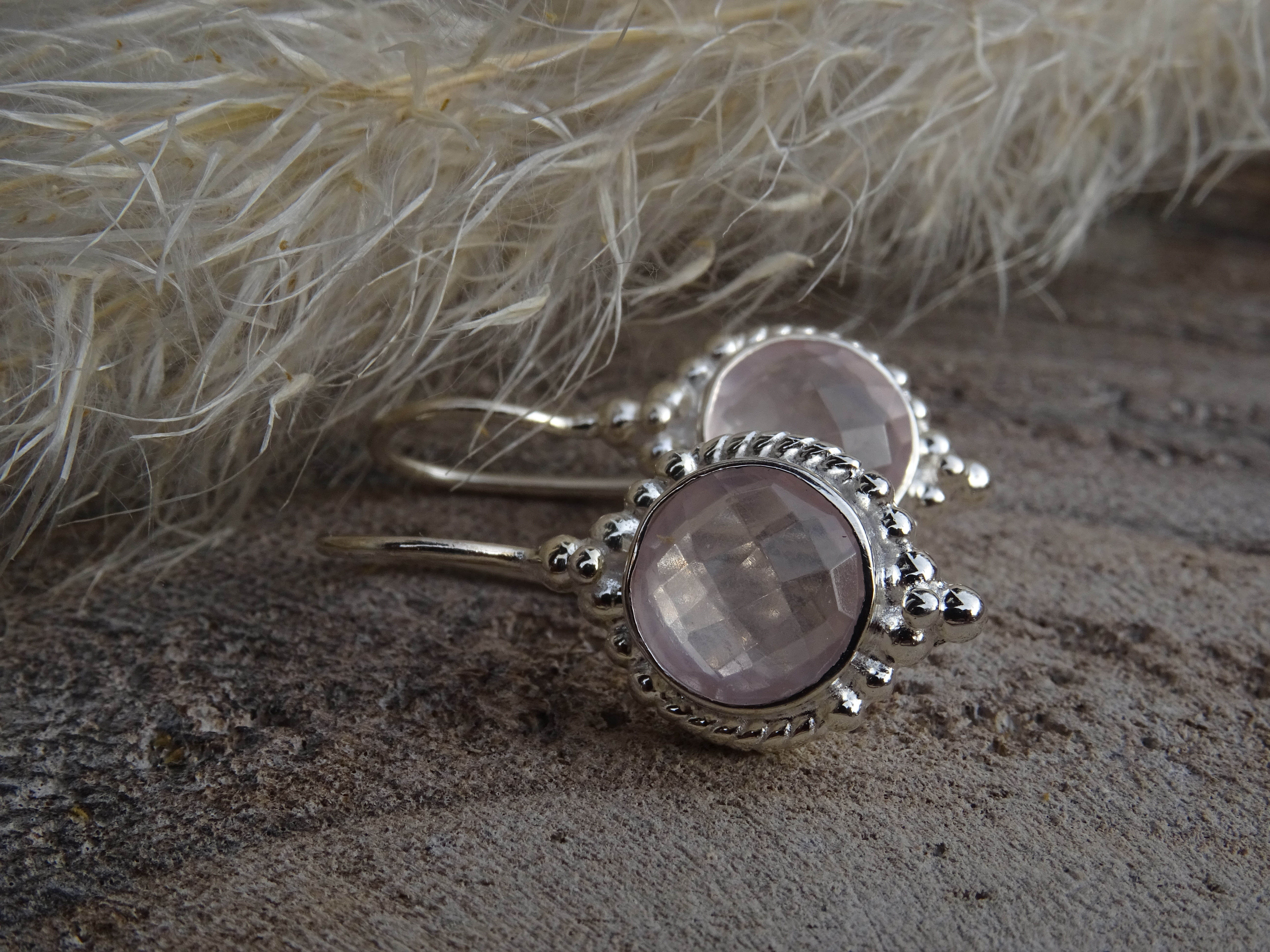 Ohrhänger Rosenquarz