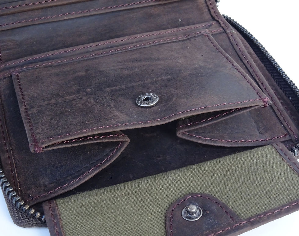Miniaturbild: Portemonnaie Rinderleder  tobacco