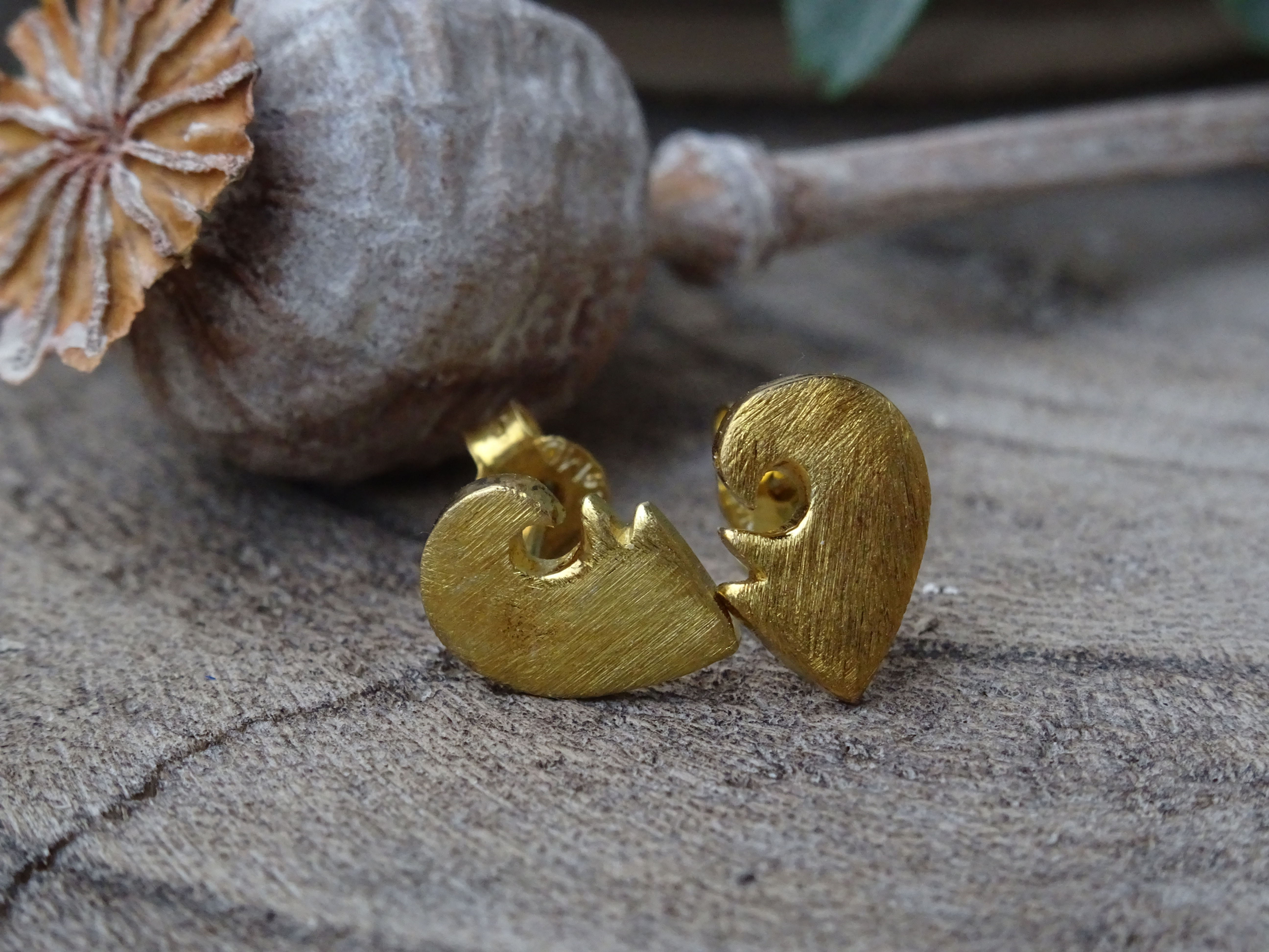 Ohrstecker gold matt