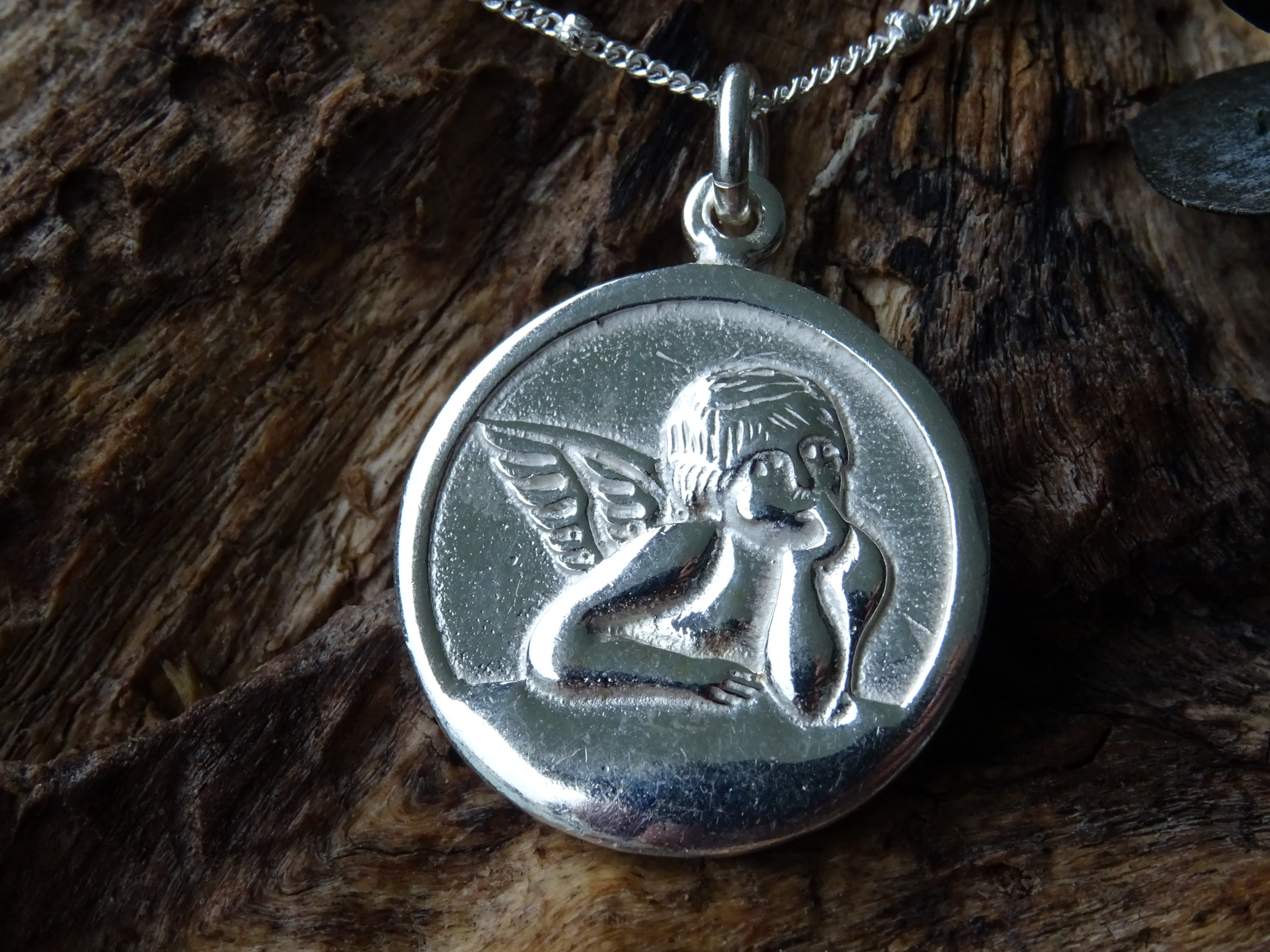 Anhänger Schutzengel silber