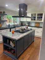 Kitchen with Cooktop Island