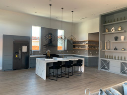 Remodeled Kitchen with Marble Island