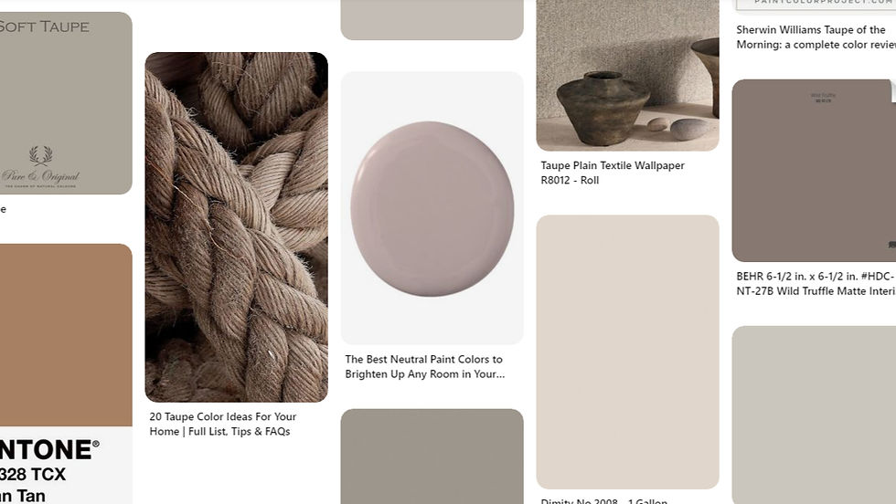 Verschillende tinten Taupe