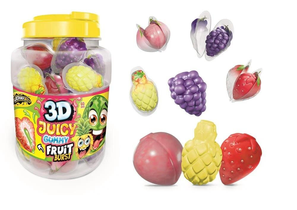 Johny Bee 3D Juicy Gummy  Burst 60 stuks