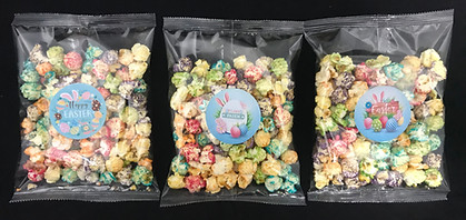 gekleurde popcorn pasen