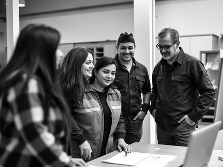 Black-and-white photo representing employee retention and workplace relationships