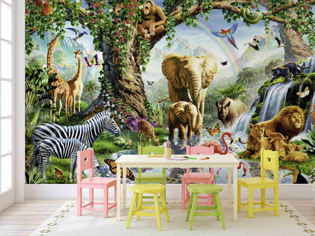 Whimsical Animal Wallpapers Perfect for a Child's Nursery