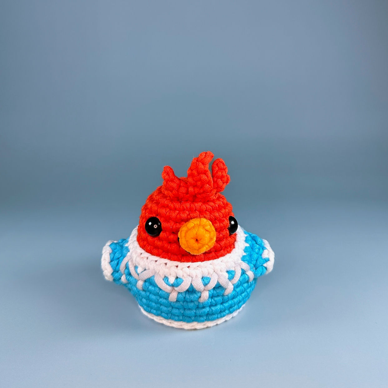 Cardinal with Winter Sweater