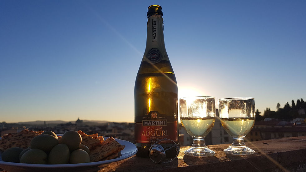 Sunset and Prosecco wine for your Special Moments!