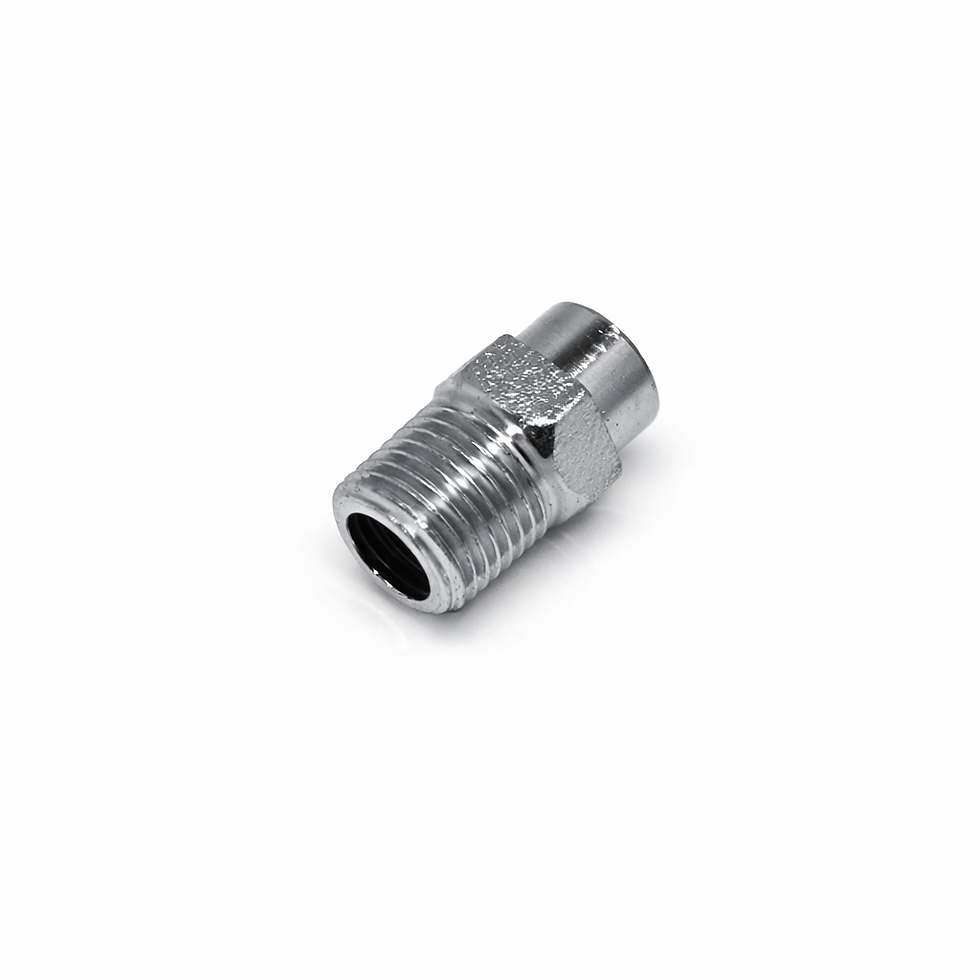 8MM X 1/4" MBSP STRAIGHT ADAPTOR CH BG
