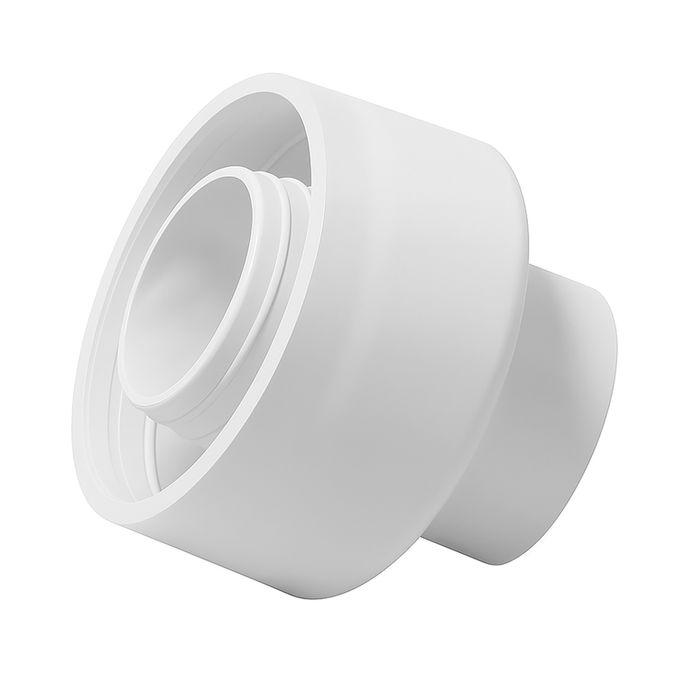 UNIVERSAL FLUSHPIPE CONN WHITE