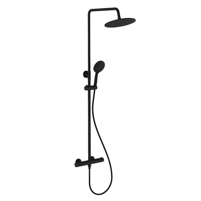 CLEVER GO!2 THERMOSTATIC FULL SHOWER SYSTEM BLACK