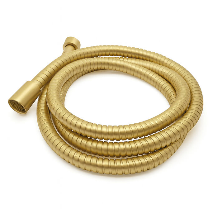 Brush Gold Hand Shower Flexi Pipe 1.5M Stainless Steel