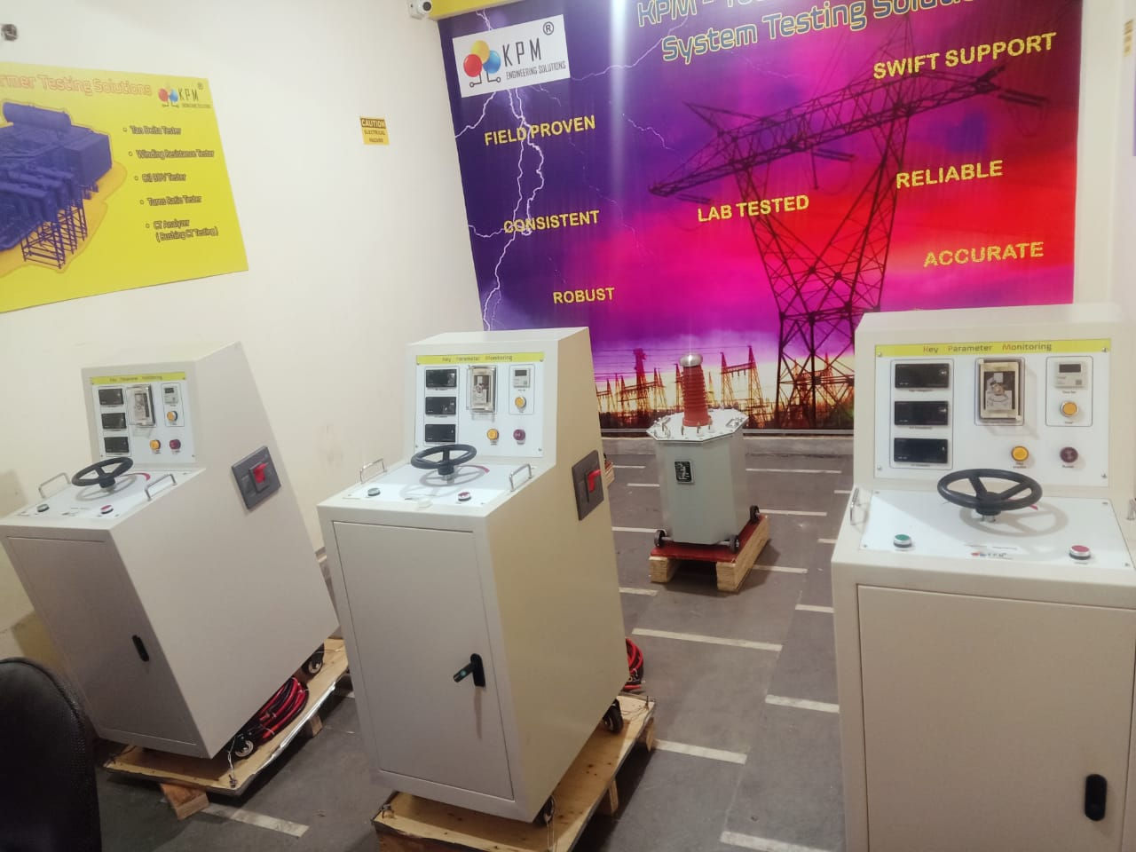KPM Alternating current High potential product demonstration and testing.