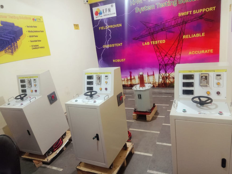 KPM Alternating current High potential product demonstration and testing.