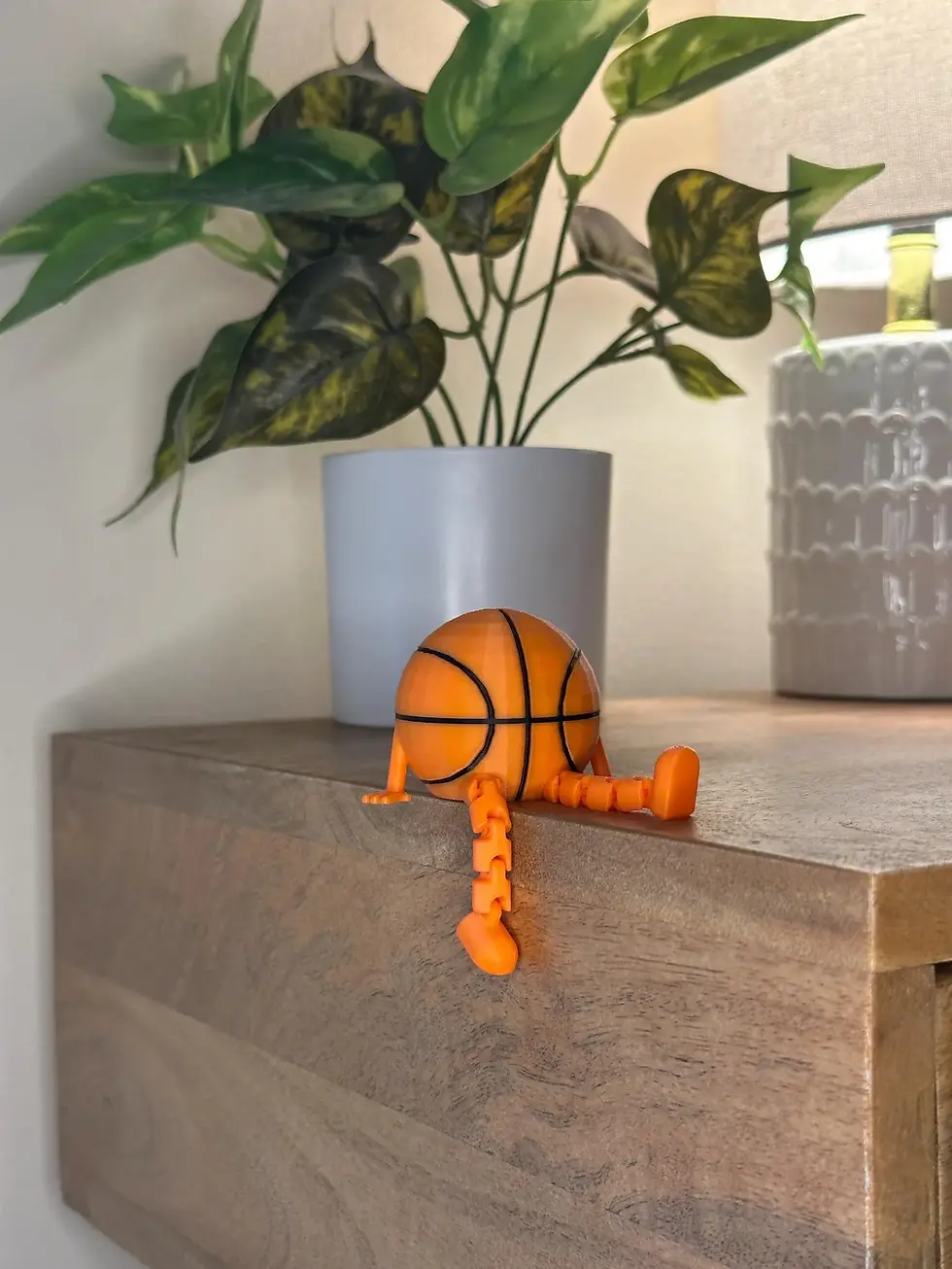 Thumbnail: Cute Basketball Figurine for Desk and Shelf Decoration