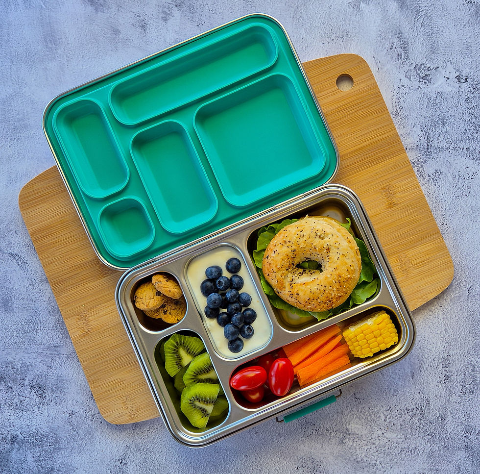 Thumbnail: Kids Stainless Steel Bento Leakproof Lunchbox - 5 Part - Ecococoon