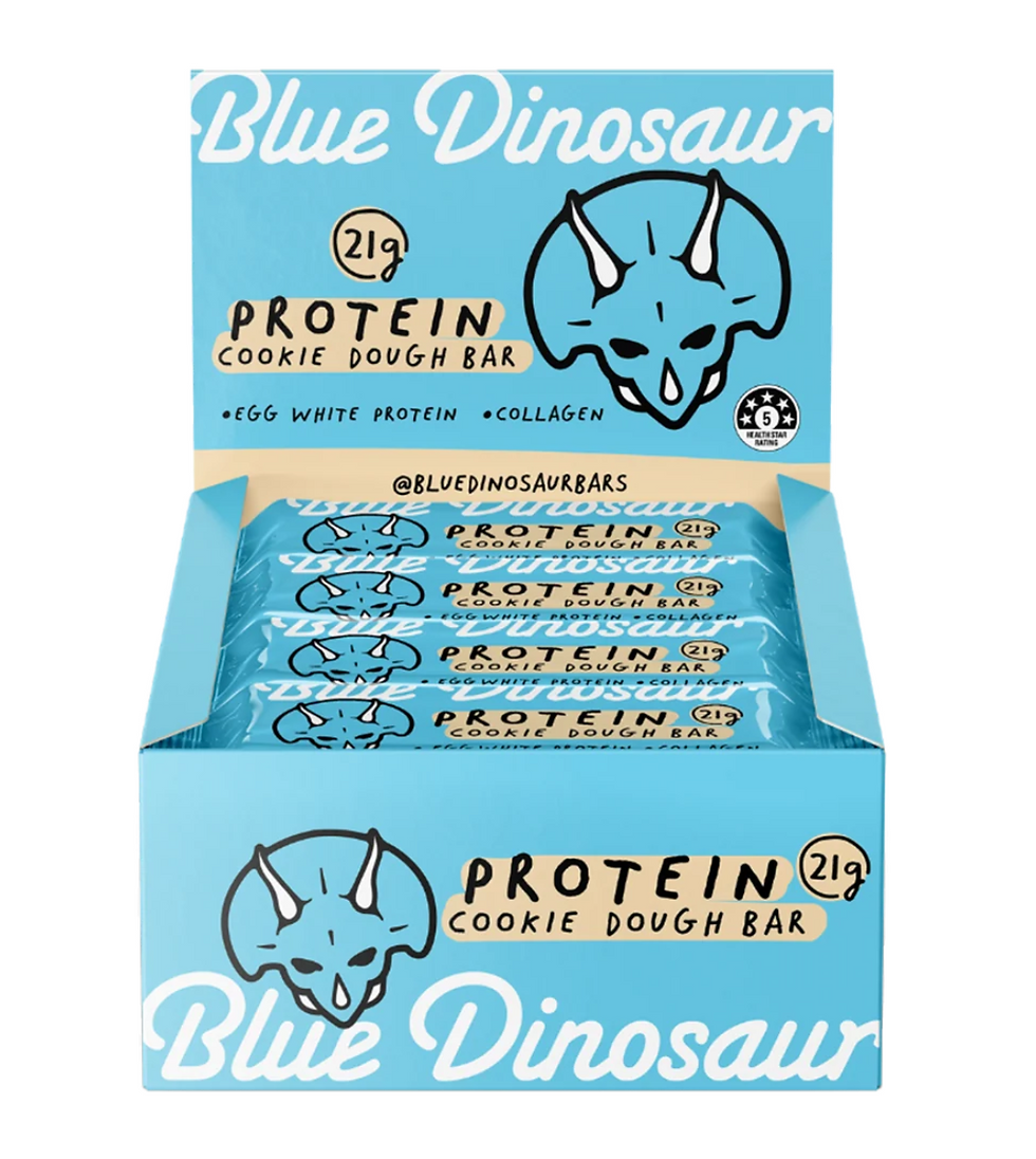 Cookie Dough Collagen Protein Bar - Blue Dinosaur