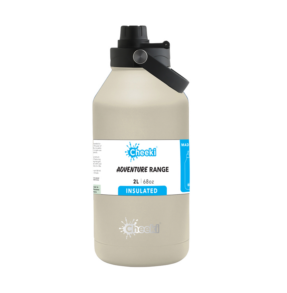 Thumbnail: 2L Double Wall Stainless Steel Adventurer Water Bottle - Cheeki