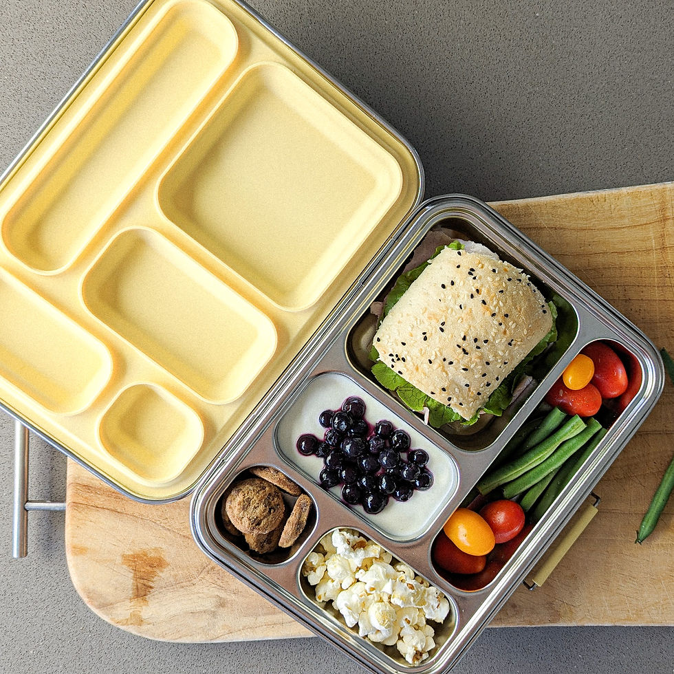 Thumbnail: Kids Stainless Steel Bento Leakproof Lunchbox - 5 Part - Ecococoon