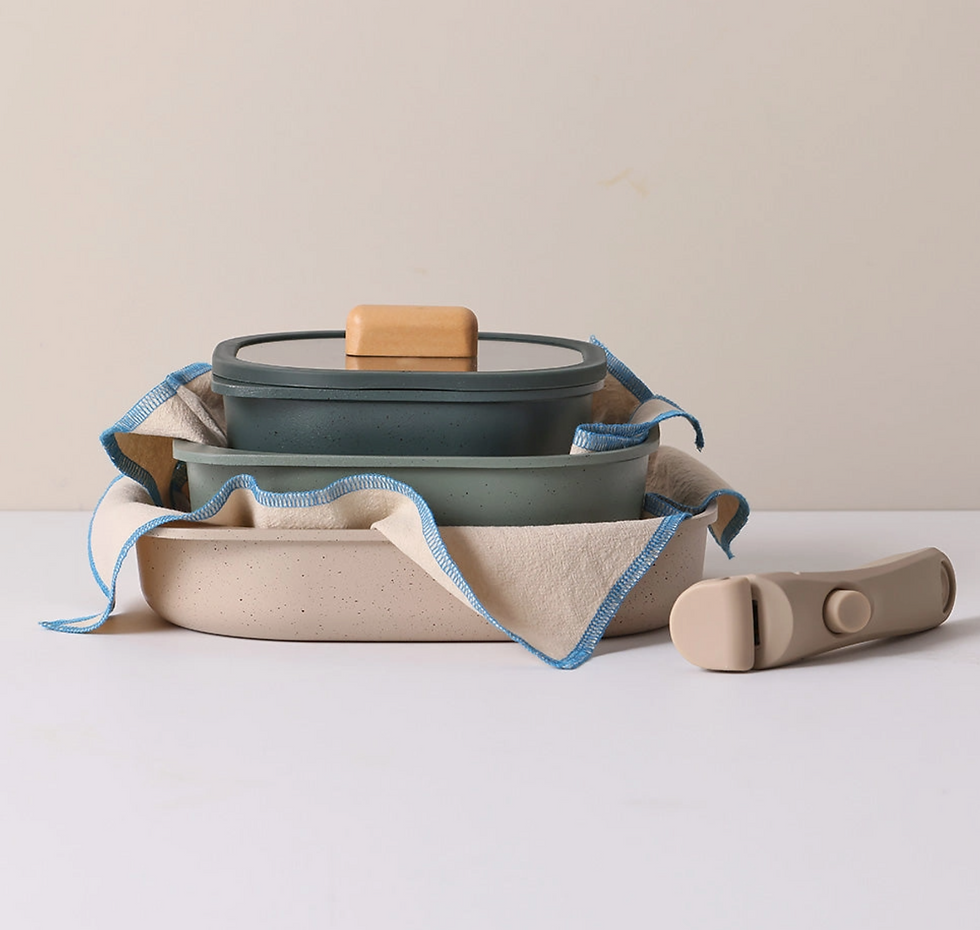 Thumbnail: Fika Objet Comfort Cookware 7pcs Set - Green - Neoflam