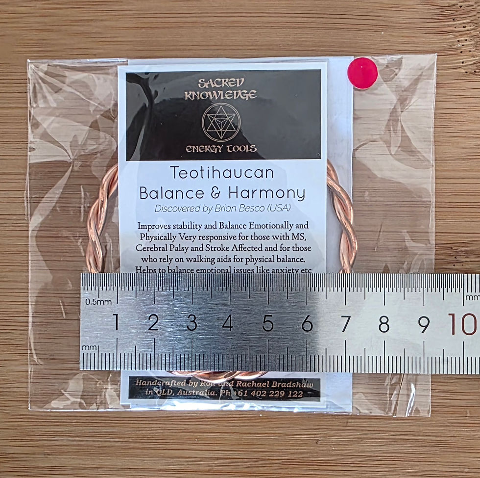 Closed Copper Tensor Ring Bracelet - Teotihaucan Balance & Harmony