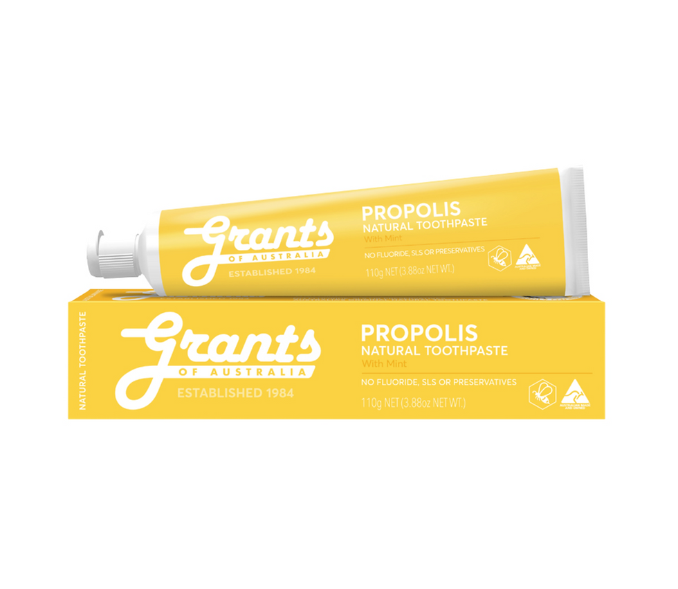 Natural Toothpaste - Propolis with Mint - Fluoride Free - Grants