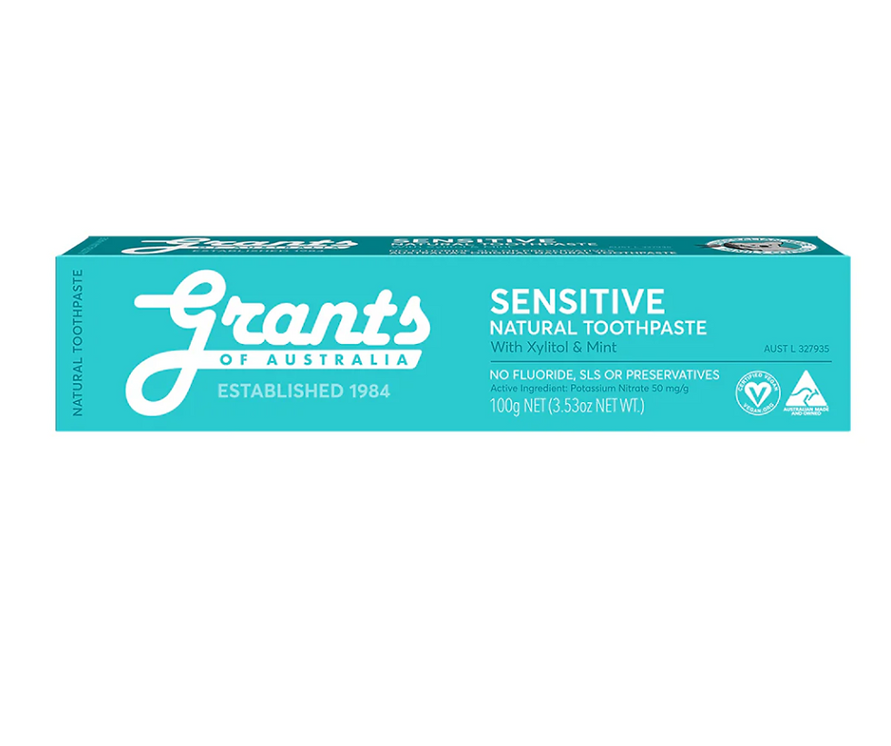 Thumbnail: Sensitive with Xylitol & Mint Natural Toothpaste - Fluoride Free - Grants