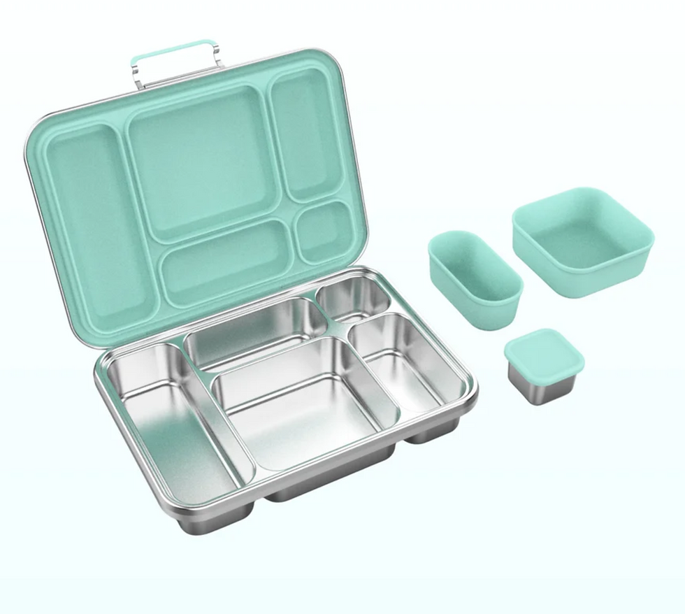 Thumbnail: Kids Stainless Steel Bento Plus Leakproof Lunchbox - 5 Part - Ecococoon