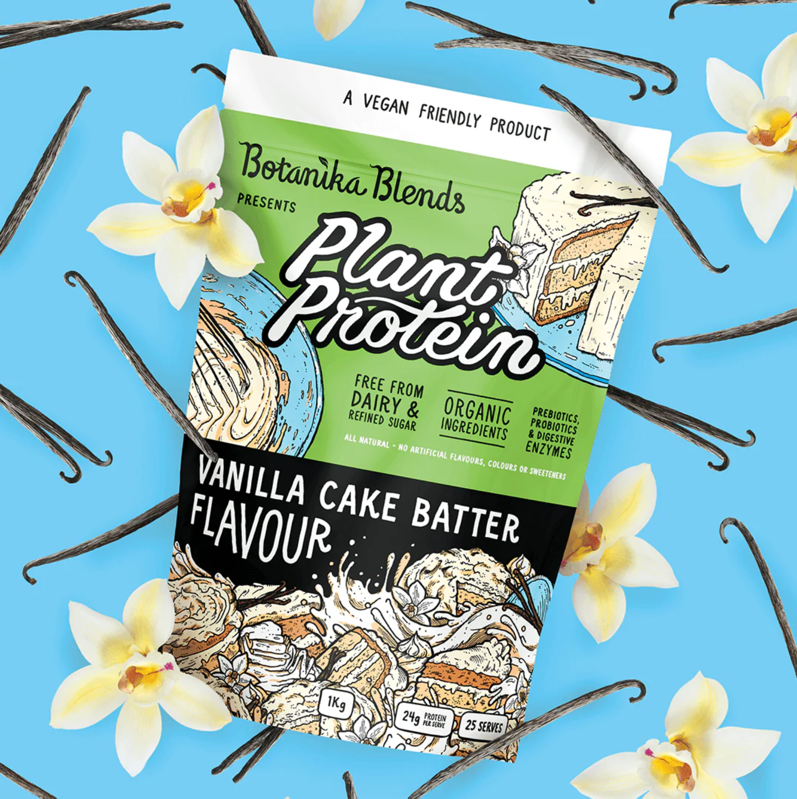 Botanika Blends Plant Protein 1kg - Vanilla Cake Batter