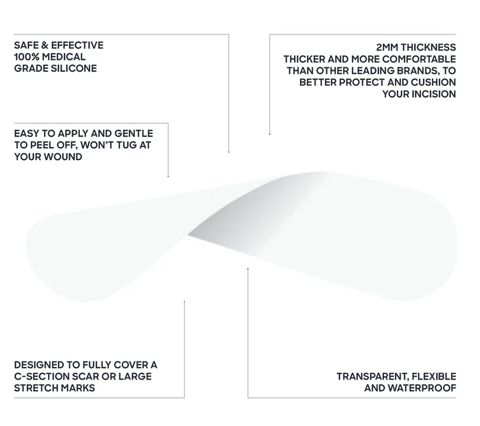 Thumbnail: Silicone Gel Scar Strips Washable & Reusable - Bare Mum