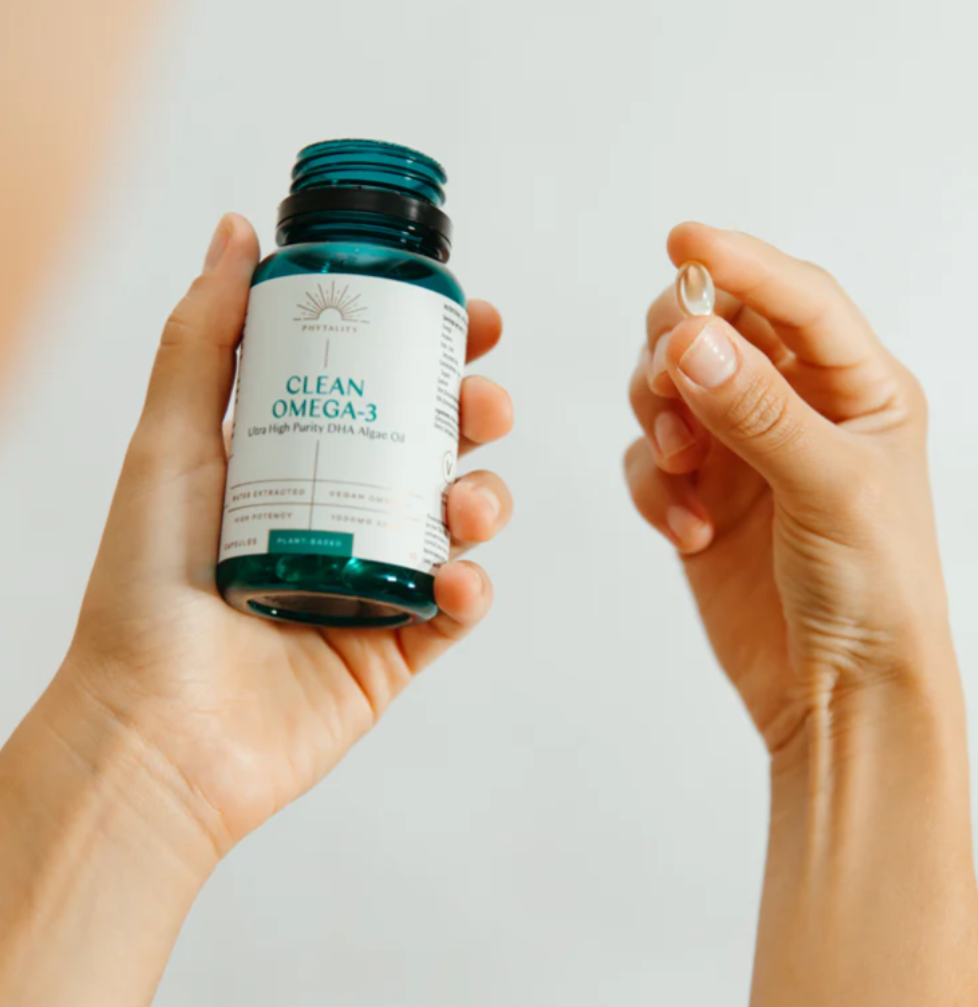 Clean Omega-3 Algae DHA Capsules - Phytality - 60 Caps