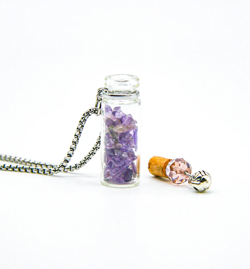 Thumbnail: Aroma Diffusing Necklace Amethyst - Amrita Court