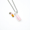 Thumbnail: Aroma Diffusing Necklace Rose Quartz - Amrita Court