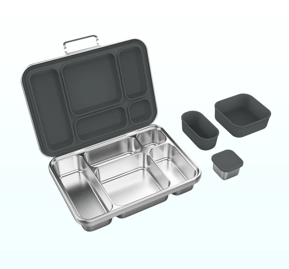 Thumbnail: Kids Stainless Steel Bento Plus Leakproof Lunchbox - 5 Part - Ecococoon