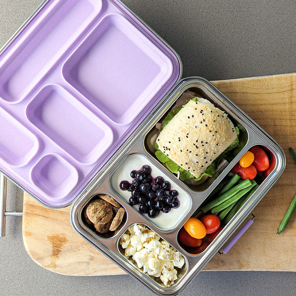 Thumbnail: Kids Stainless Steel Bento Leakproof Lunchbox - 5 Part - Ecococoon