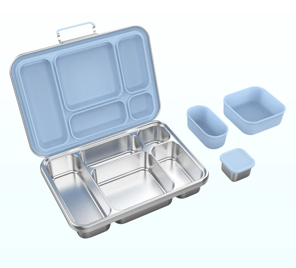 Thumbnail: Kids Stainless Steel Bento Plus Leakproof Lunchbox - 5 Part - Ecococoon