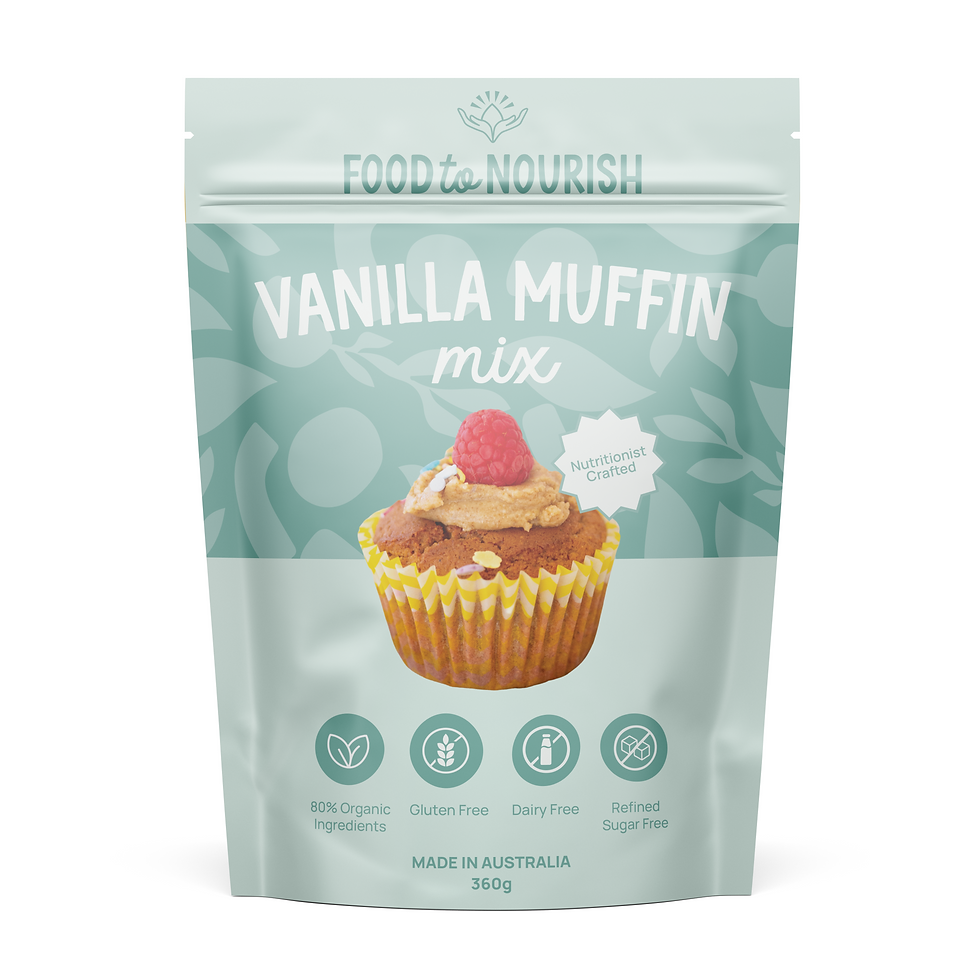 Gluten and Dairy Free Muffin Mix - Vanilla - Food to Nourish