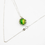 Thumbnail: 18K White Gold Planet Aroma Necklace in Golden Green - Amrita Court