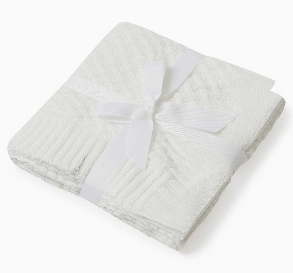Thumbnail: Diamond Knit Organic Baby Blanket - Snuggle Hunny